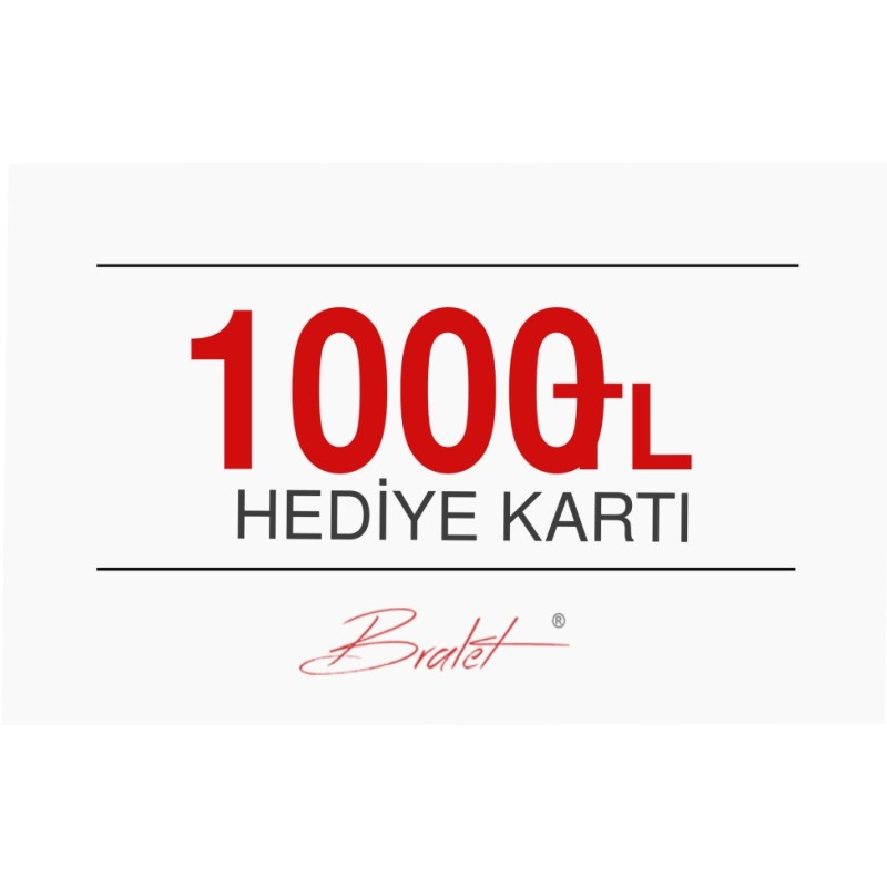 1000 TL Değerinde E-Hediye Kartı