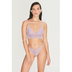 Lila Dantel Slip