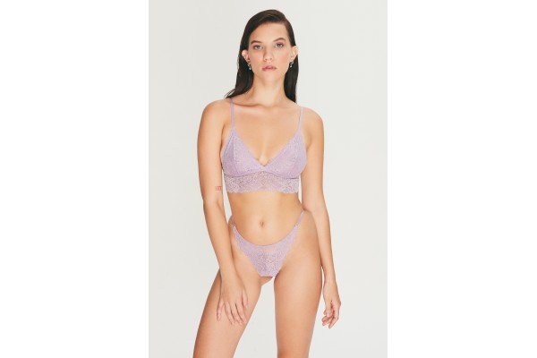 Lila Dantel Slip