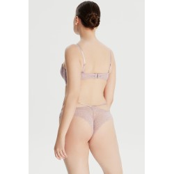 Dantel Detaylı Pudra Straplez Sütyen Dantel Detaylı Pudra Straplez Sütyen