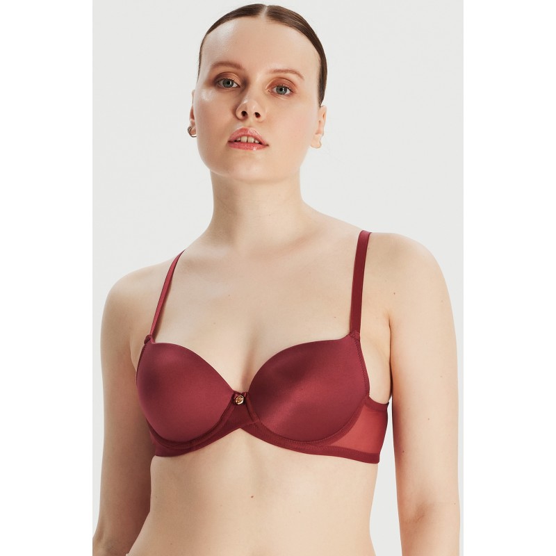 Soft Cup Basic Bordo Sütyen