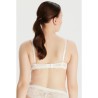 Çapraz İpli Balenli Ekru Bralet Sütyen Çapraz İpli Balenli Ekru Bralet Sütyen