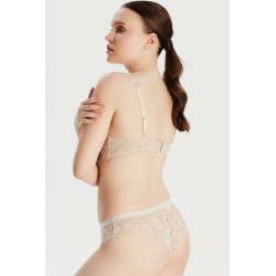 Çapraz İpli Balenli Ten Bralet Sütyen Çapraz İpli Balenli Ten Bralet Sütyen